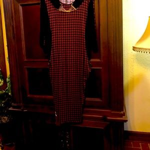 Black and Rusty orange dress size 8